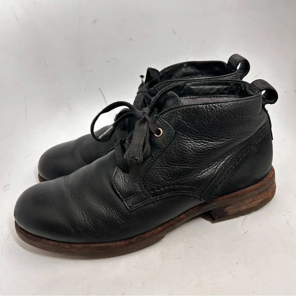 UGG Brompton 1008087 Mens Oxford Chukka Black Leather Boots 10.5